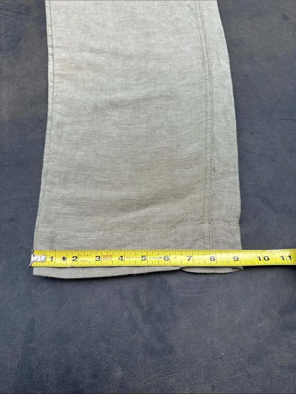 Banana Republic Olive Gray Linen-Blend Chinos